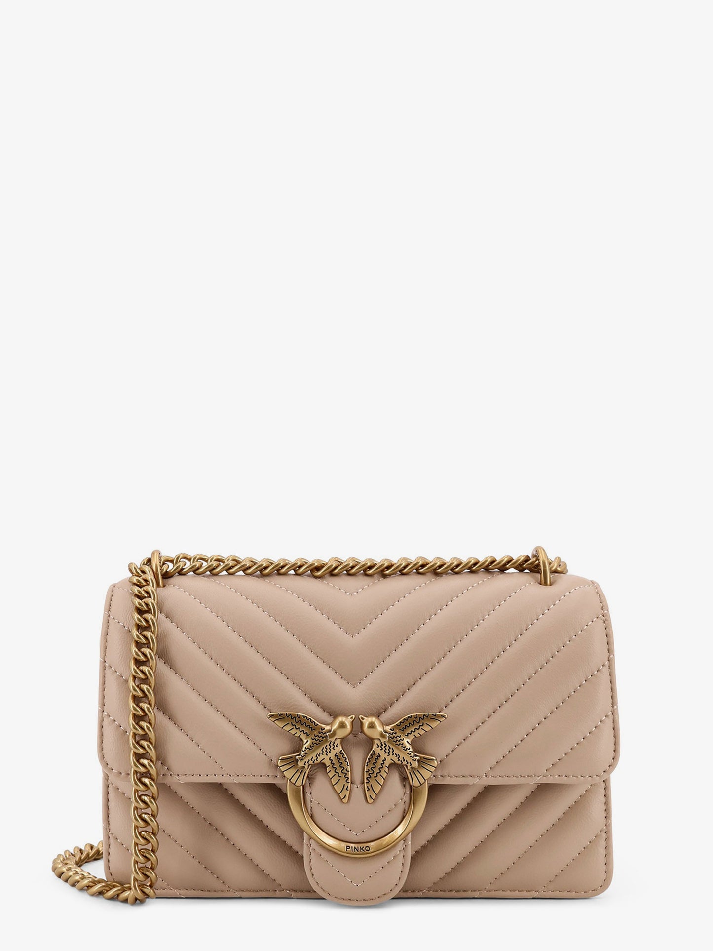 Love One Mini quilted leather shoulder bag
