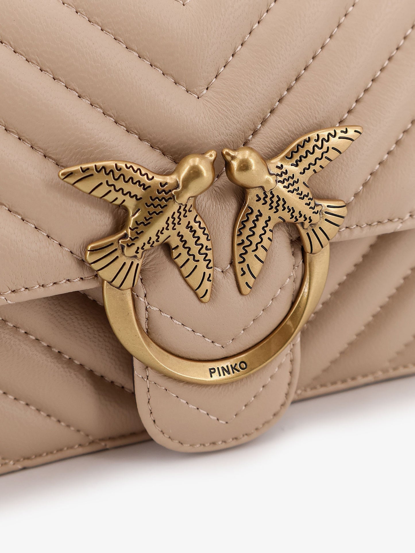 Love One Mini quilted leather shoulder bag