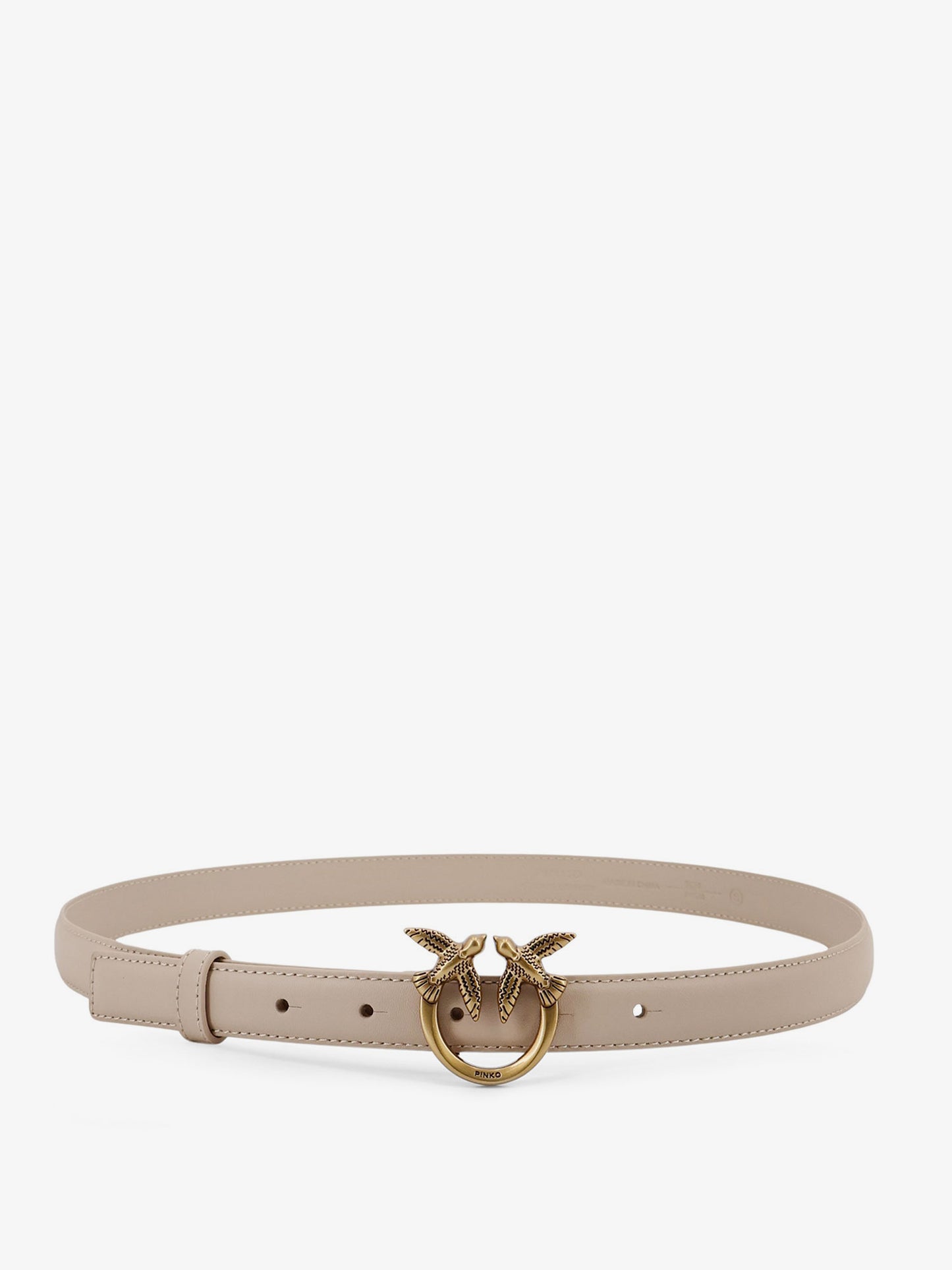 Berry leather belt