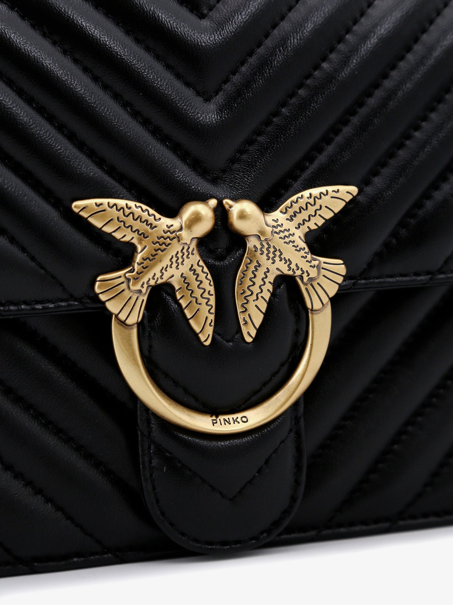 Love One quilted leather crossbody bag