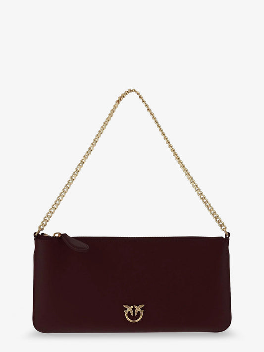 Horizontal Flat leather crossbody bag