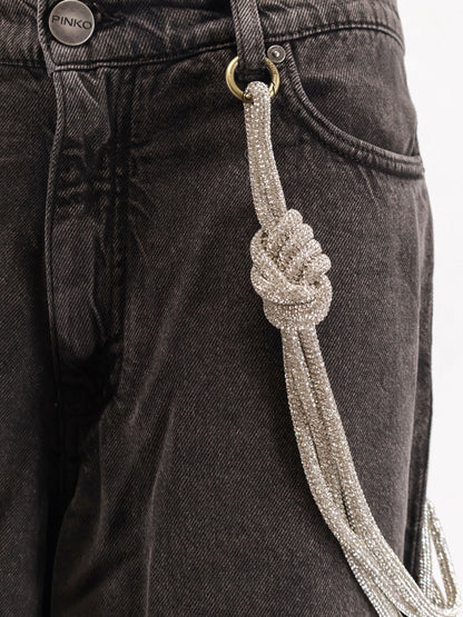 Lauryn bull denim jeans with removable jewel rope thumbnail