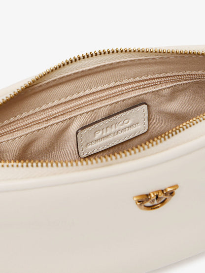 Borsa a tracolla Mini Half Moon in pelle thumbnail
