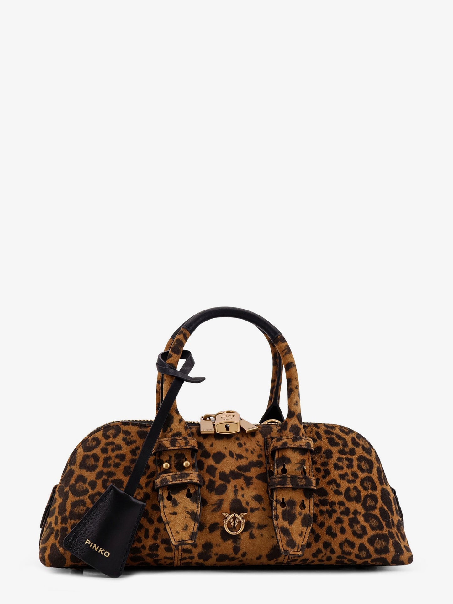 Suede Escape Bag with animal print