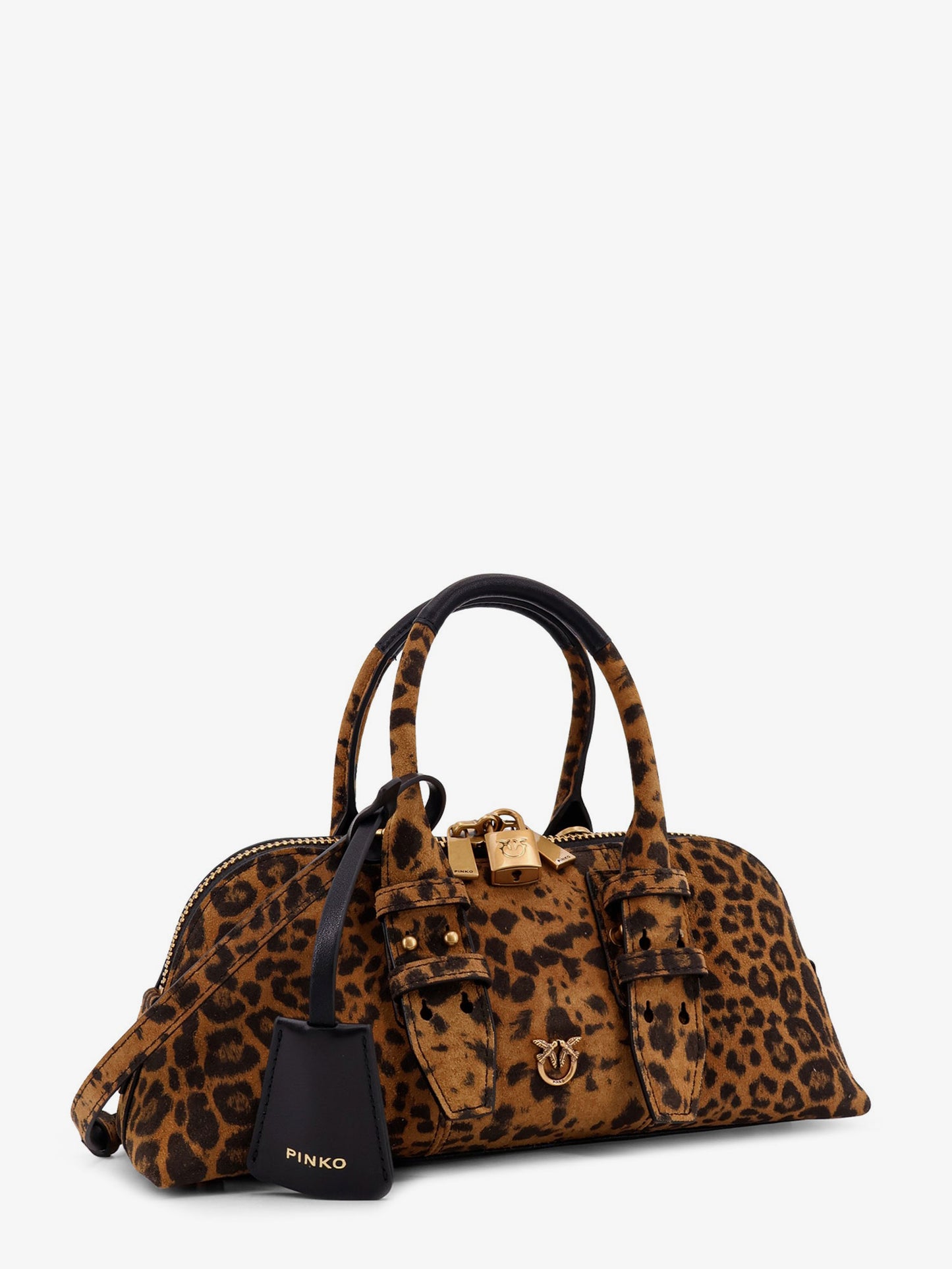 Suede Escape Bag with animal print