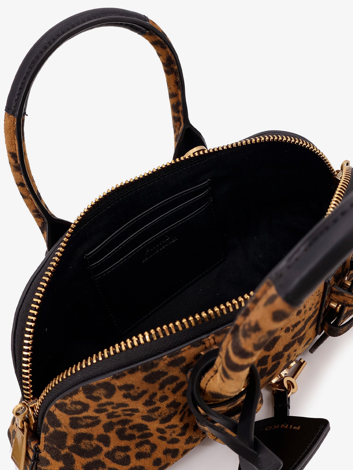 Suede Escape Bag with animal print