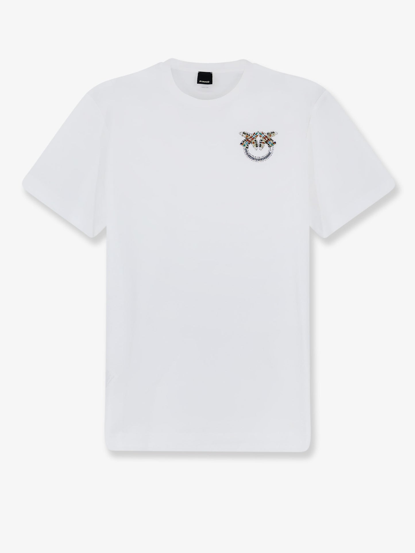 T-shirt in cotone con logo Love Birds frontale
