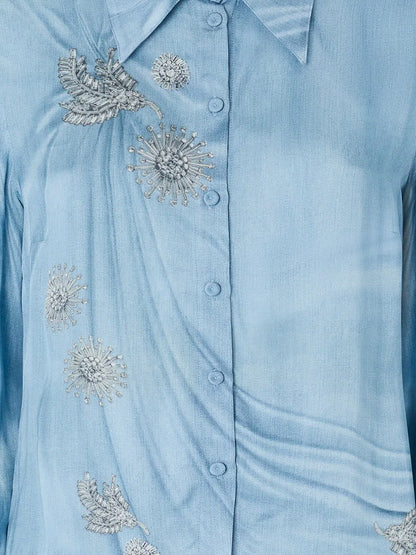 Christa satin shirt thumbnail