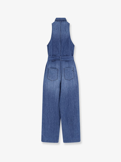 Visione light denim jumpsuit thumbnail