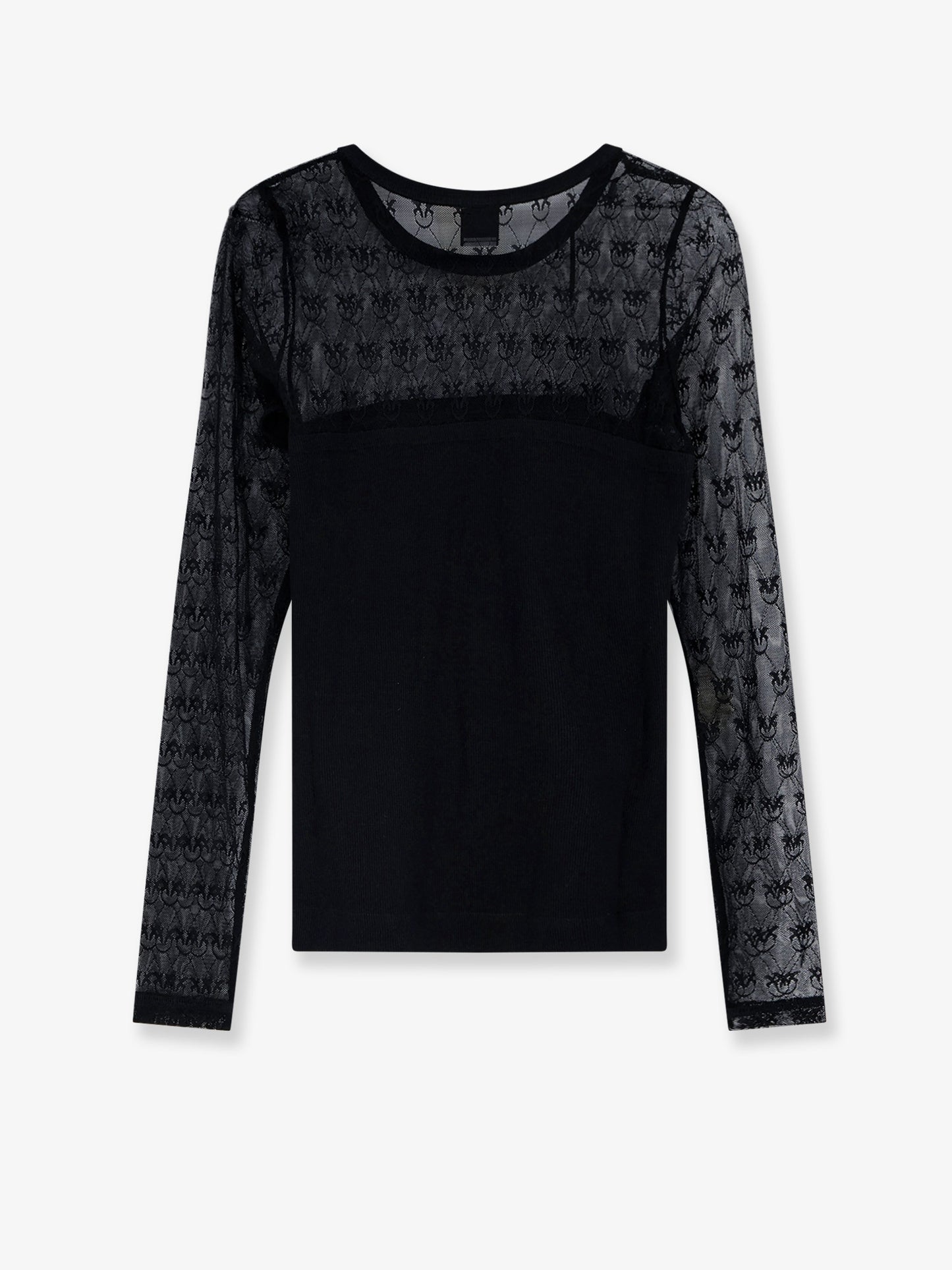 Love Birds lace jersey sweater