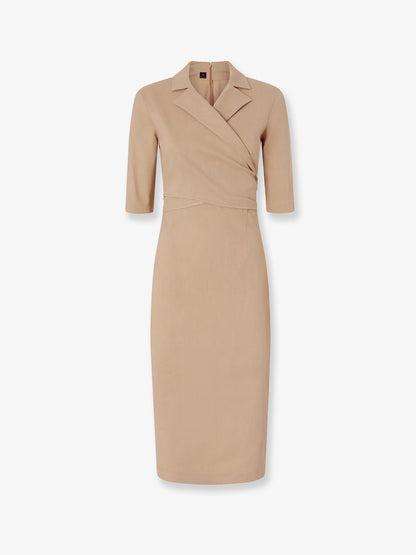 Allyson stretch linen and viscose dress thumbnail