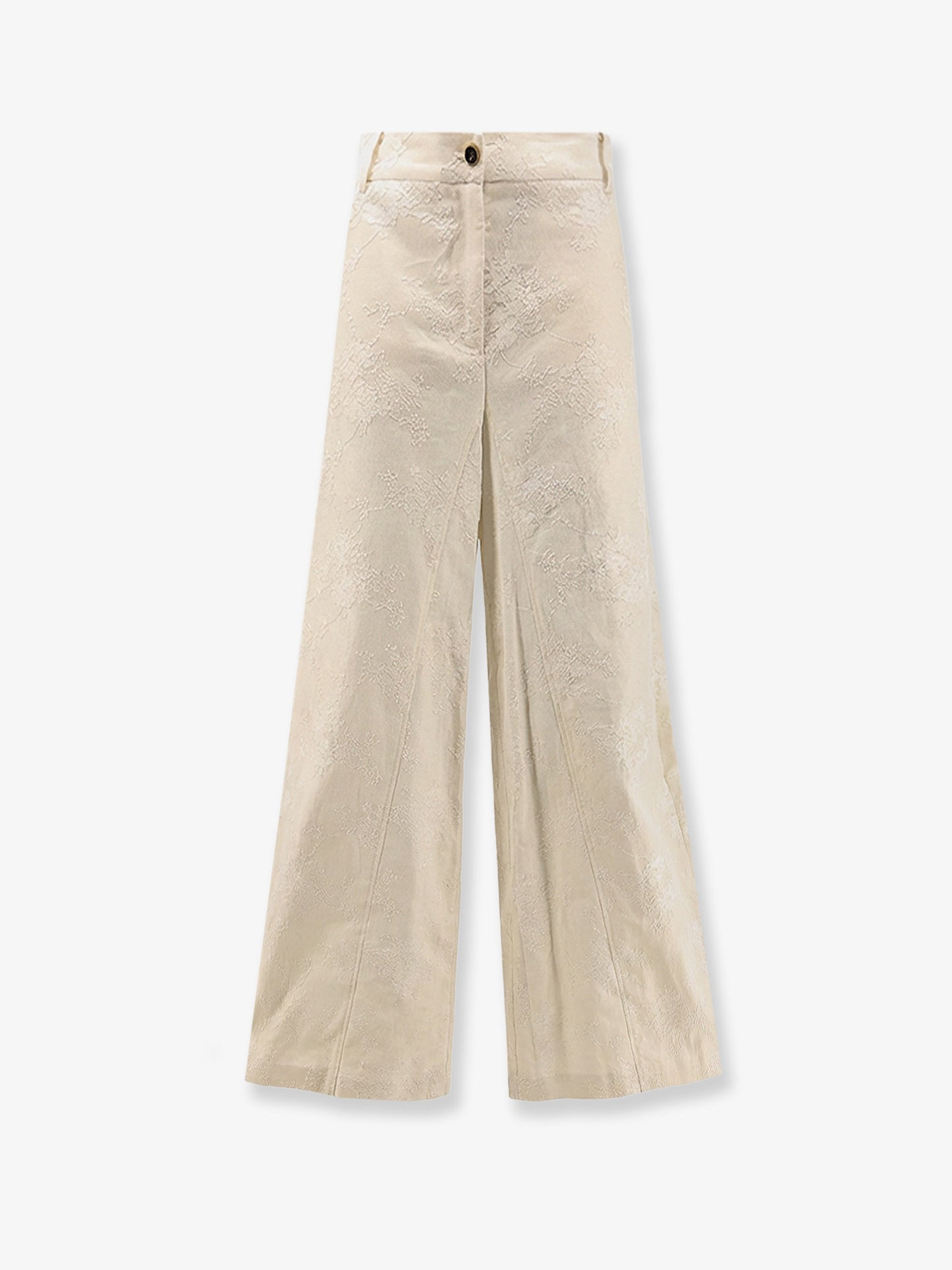 Ivy linen trousers with embroidery