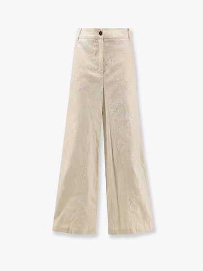 Ivy linen trousers with embroidery thumbnail