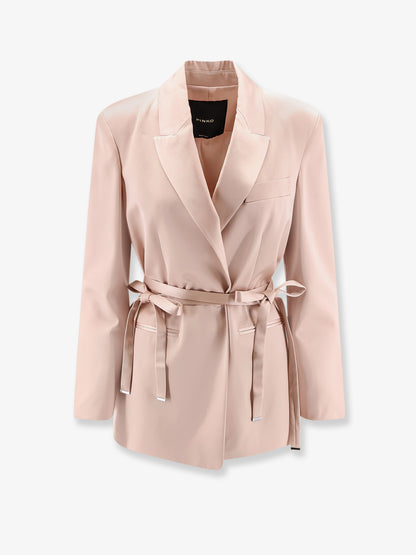 Rapa satin blazer with belt thumbnail