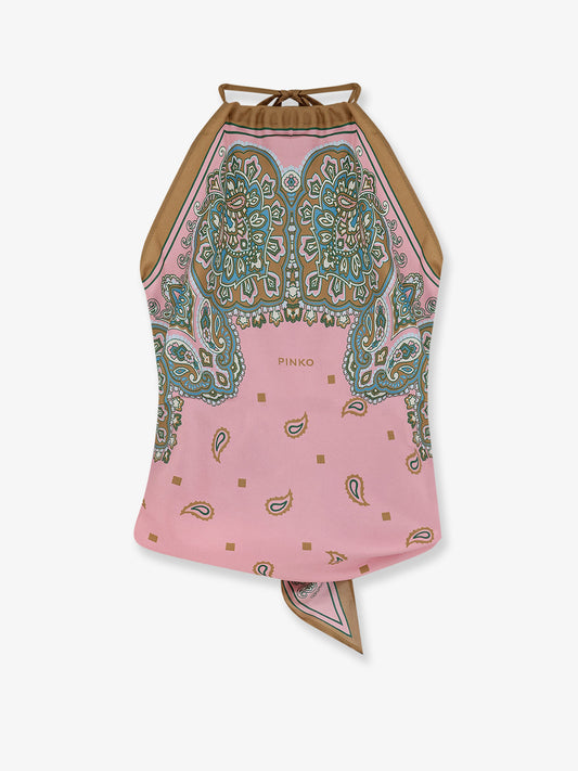 Viscose and silk blend Synchro top