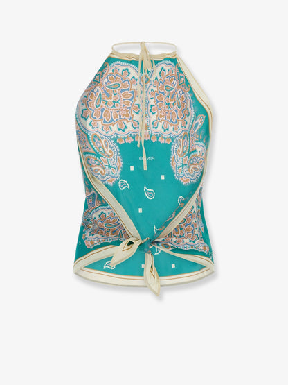 Viscose and silk blend Synchro top thumbnail