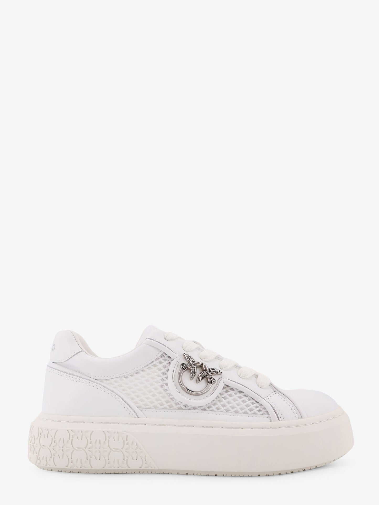 Yoko leather sneakers with mesh inserts