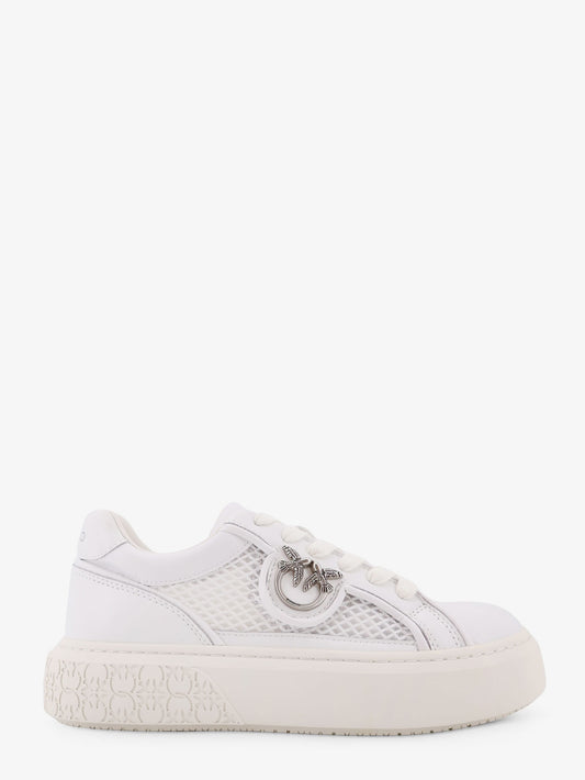Yoko leather sneakers with mesh inserts