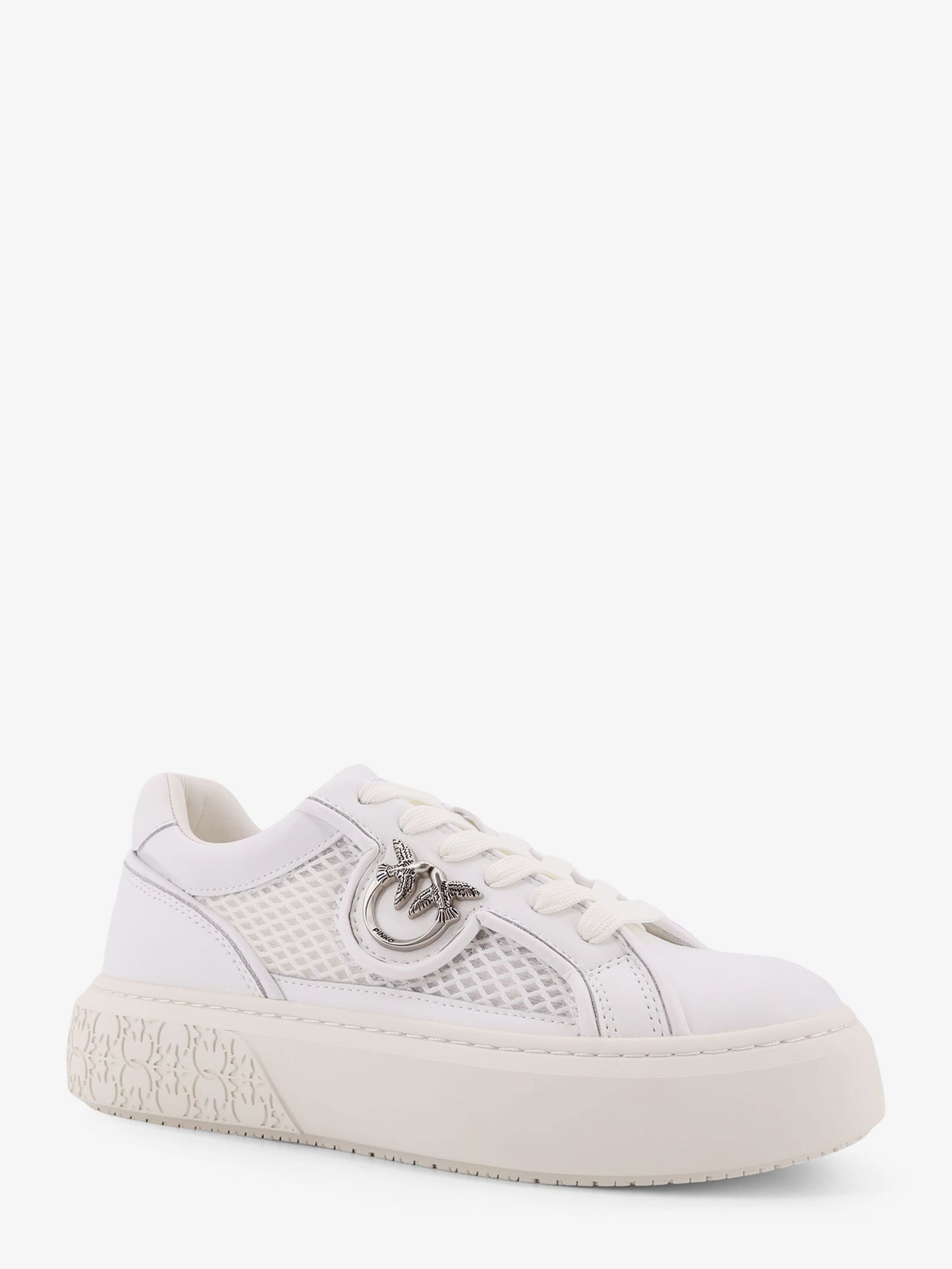 Yoko leather sneakers with mesh inserts