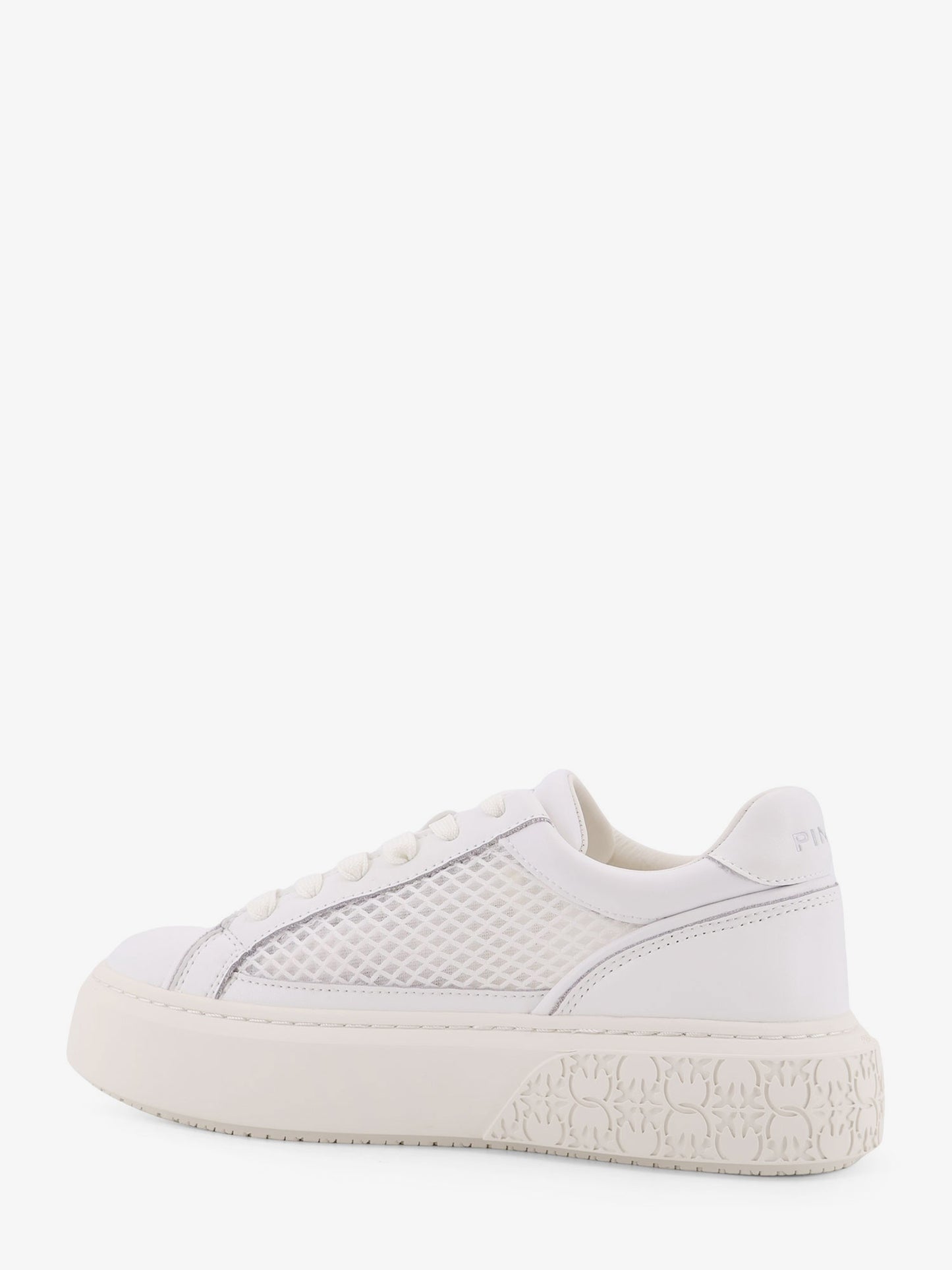 Yoko leather sneakers with mesh inserts
