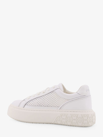 Yoko leather sneakers with mesh inserts thumbnail