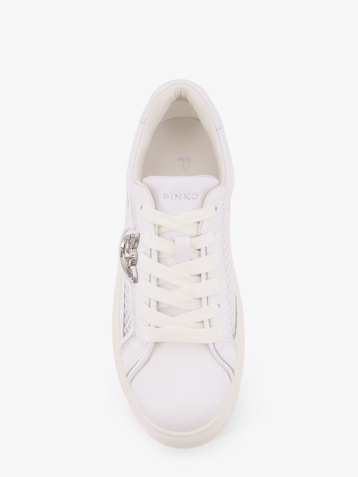Yoko leather sneakers with mesh inserts
