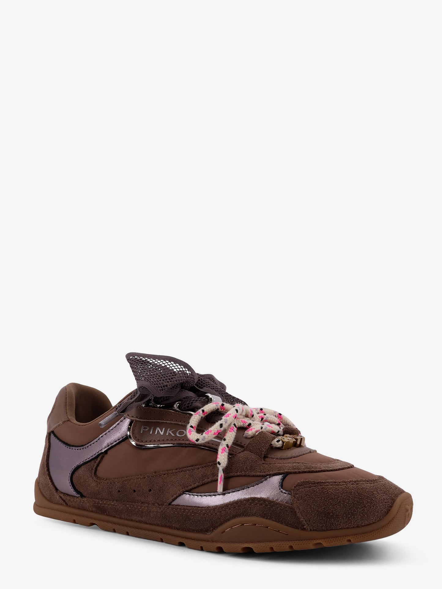 Yulia suede sneakers with nylon inserts