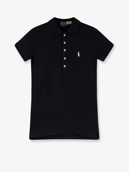 Cotton blend polo shirt with embroidered logo thumbnail