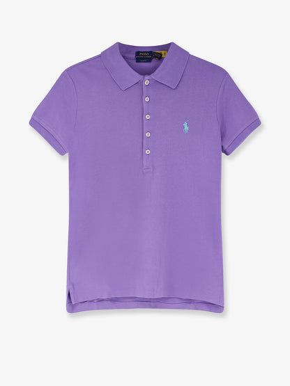 Cotton blend polo with embroidered logo thumbnail