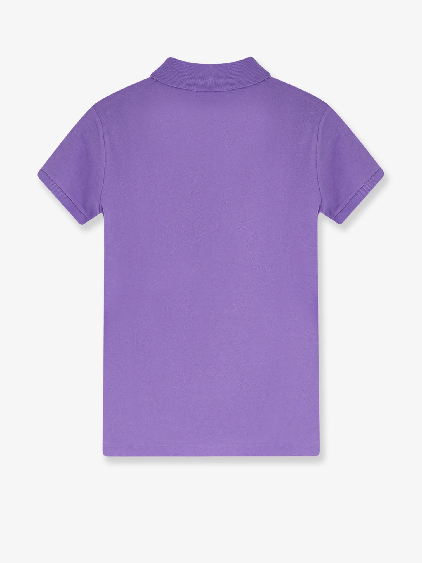 Cotton blend polo with embroidered logo