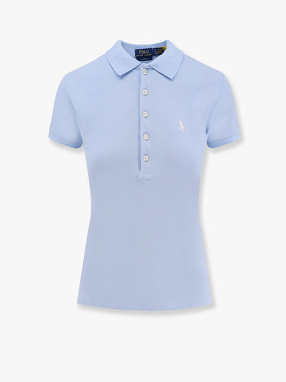 Cotton blend polo with embroidered logo thumbnail