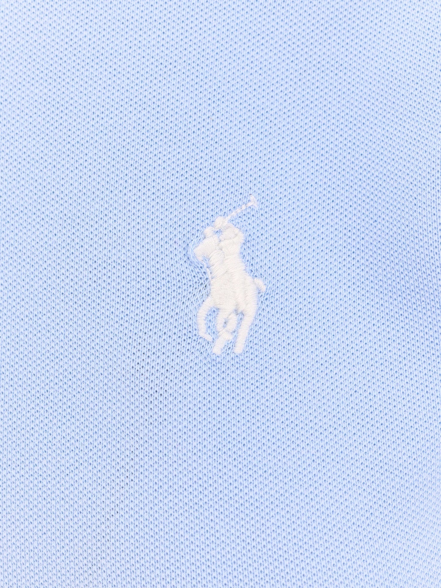 Cotton blend polo with embroidered logo