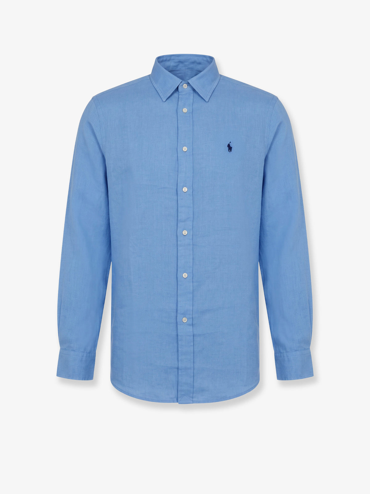 Camicia in lino con dettaglio Logo