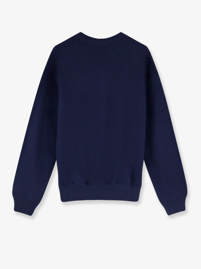 Cotton blend sweater with embroidered logo on the front thumbnail
