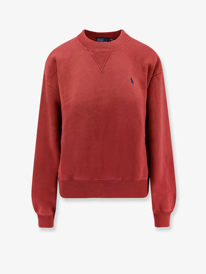 Cotton blend sweater with embroidered logo on the front thumbnail