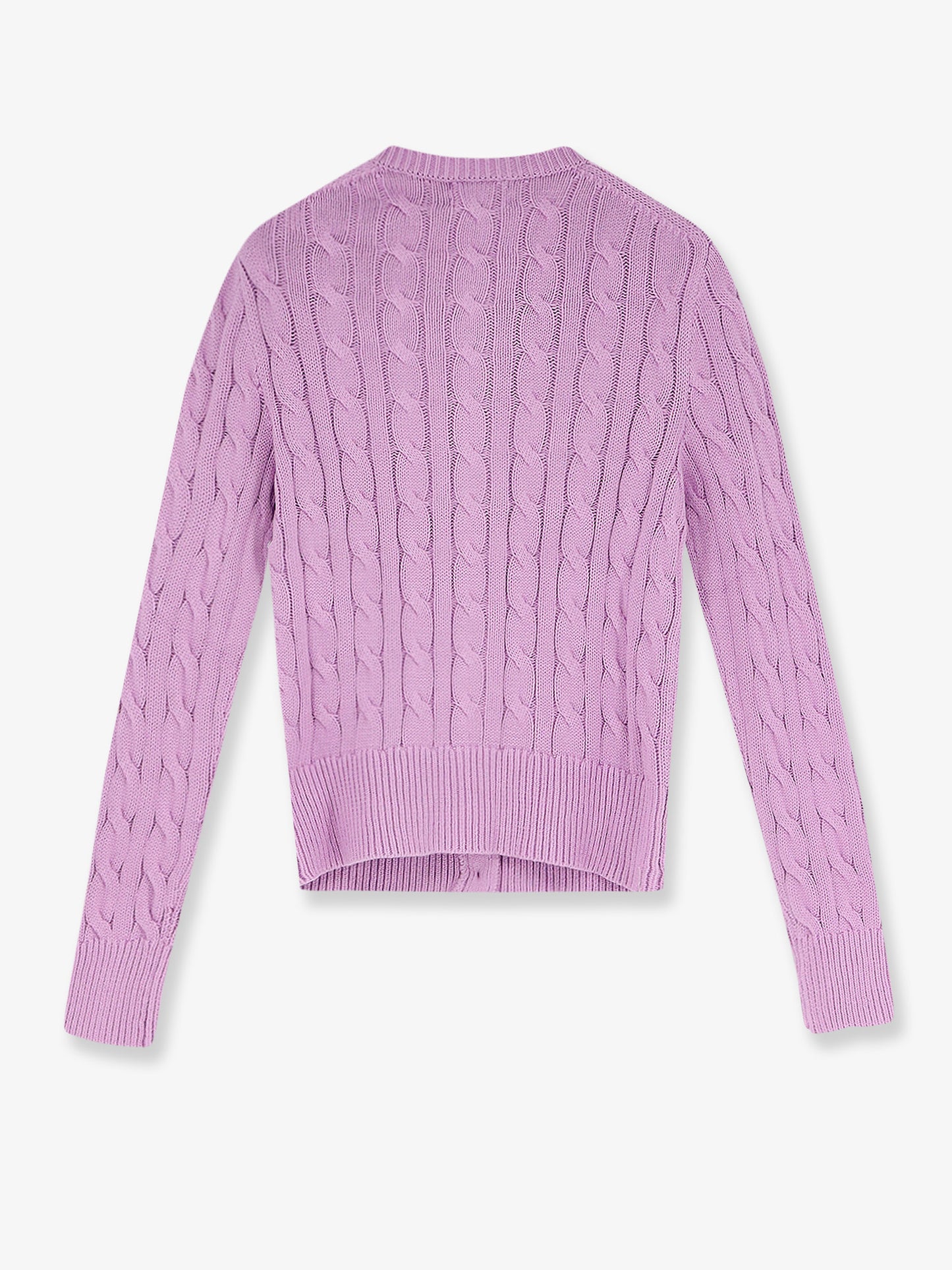 Cotton cardigan with contrasting logo