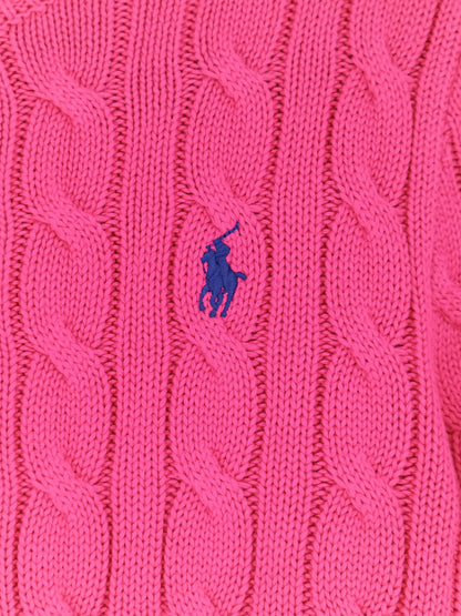 Cotton cardigan with contrasting logo thumbnail