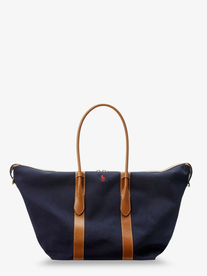 Canvas shoulder bag with embroidered logo thumbnail