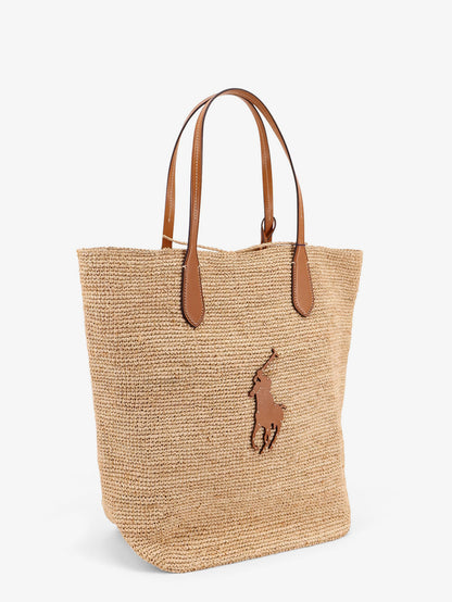 Leather shoulder bag with logo on the front thumbnail