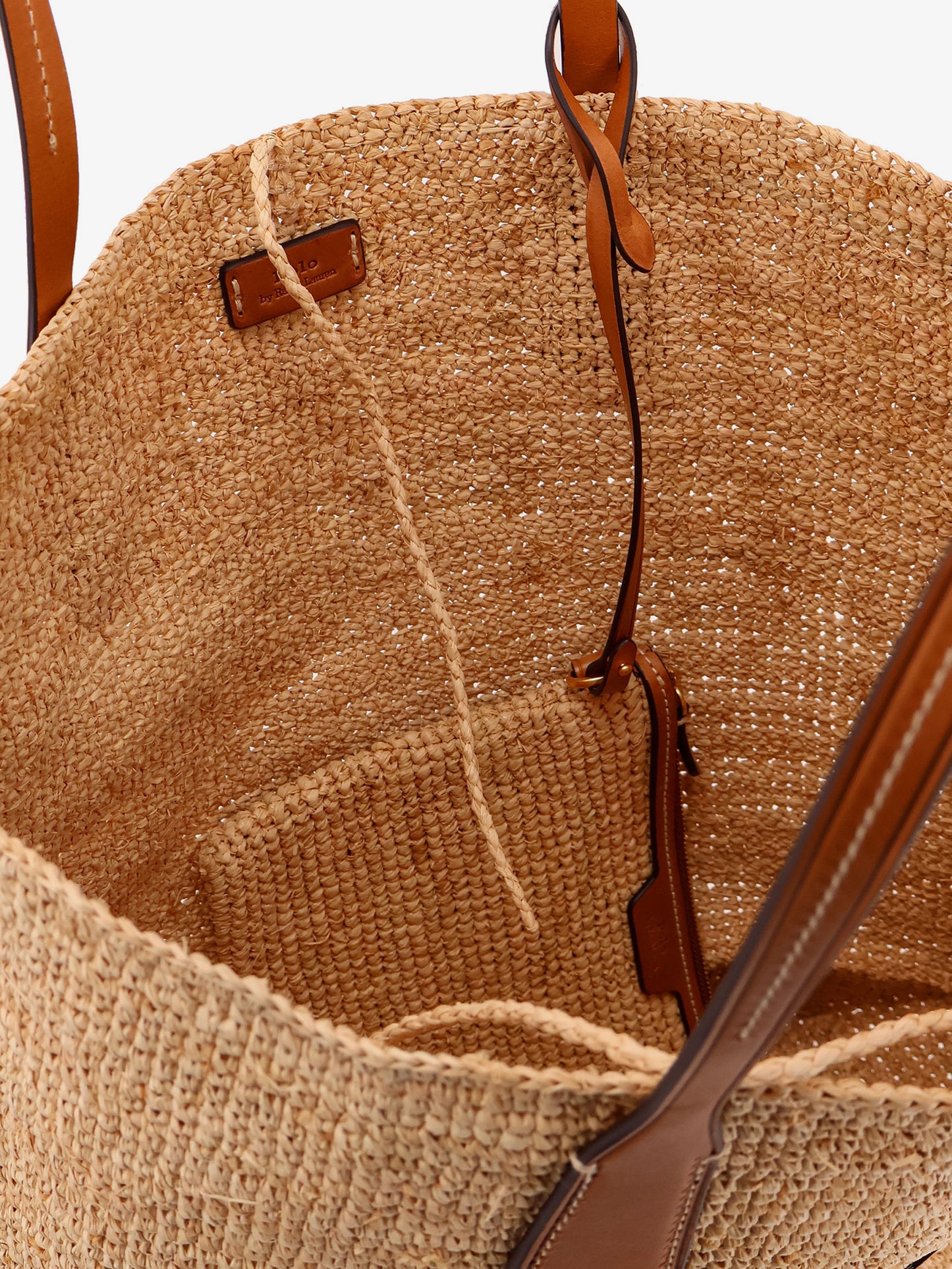 Leather shoulder bag with logo on the front