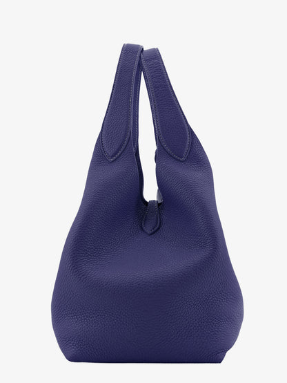 Leather shoulder bag with engraved logo thumbnail