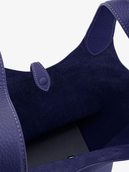 Leather shoulder bag with engraved logo thumbnail