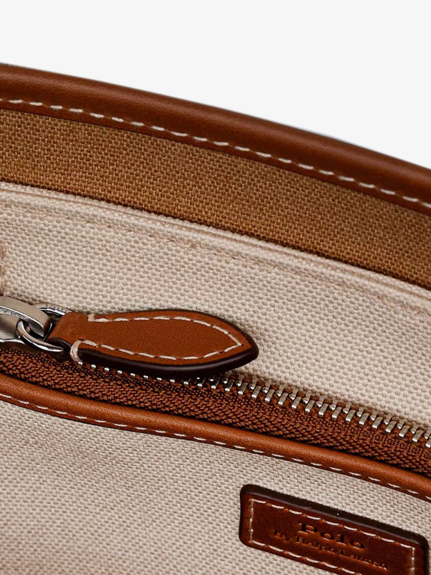 Borsa a spalla in canvas con logo ricamato frontale