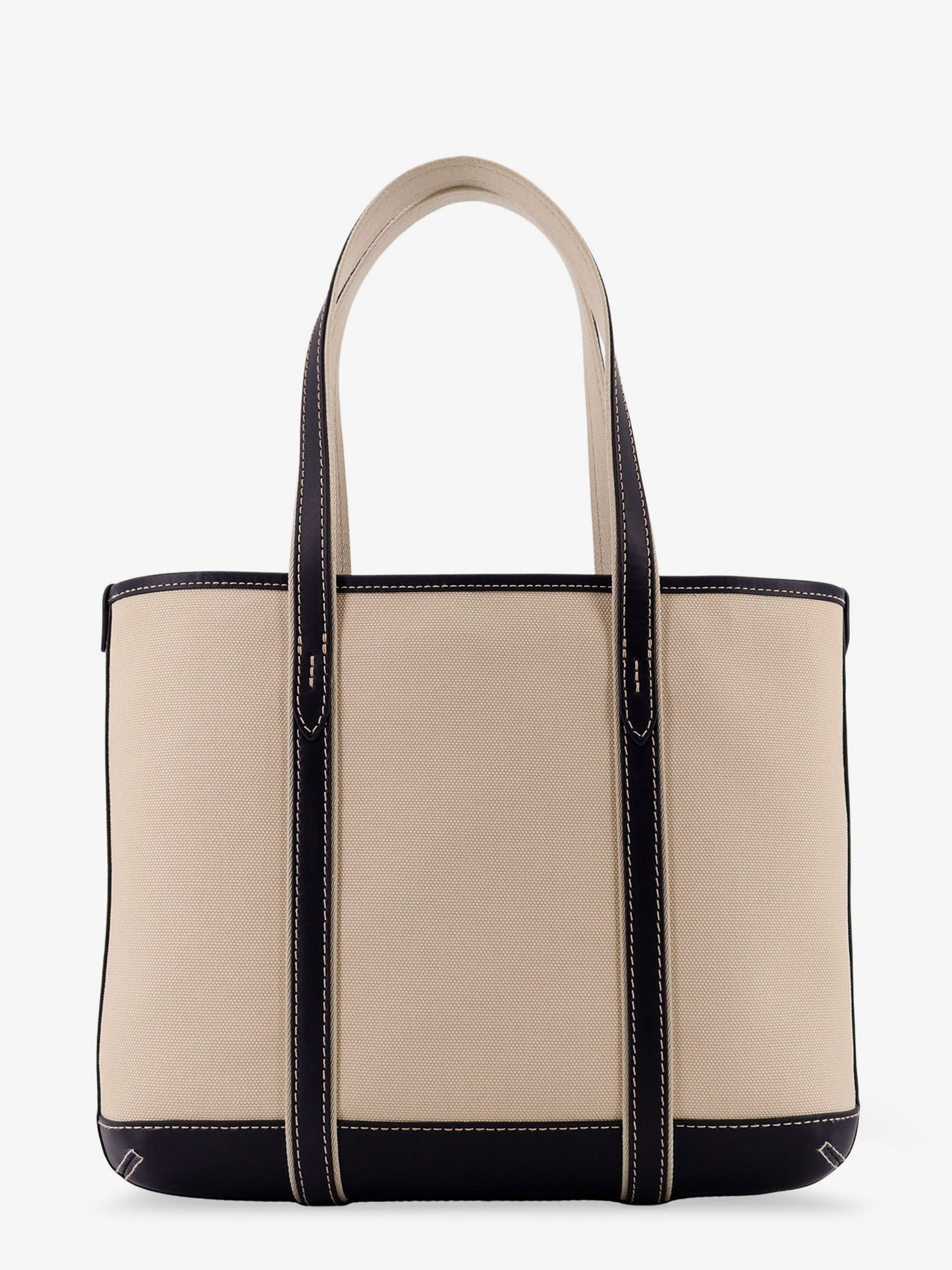 Borsa a spalla in canvas con logo ricamato frontale