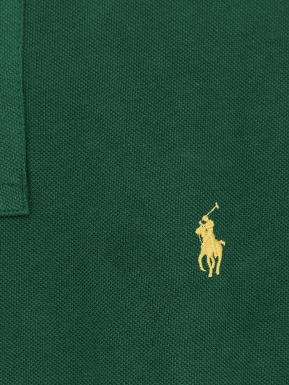 Cotton polo with front logo embroidery thumbnail