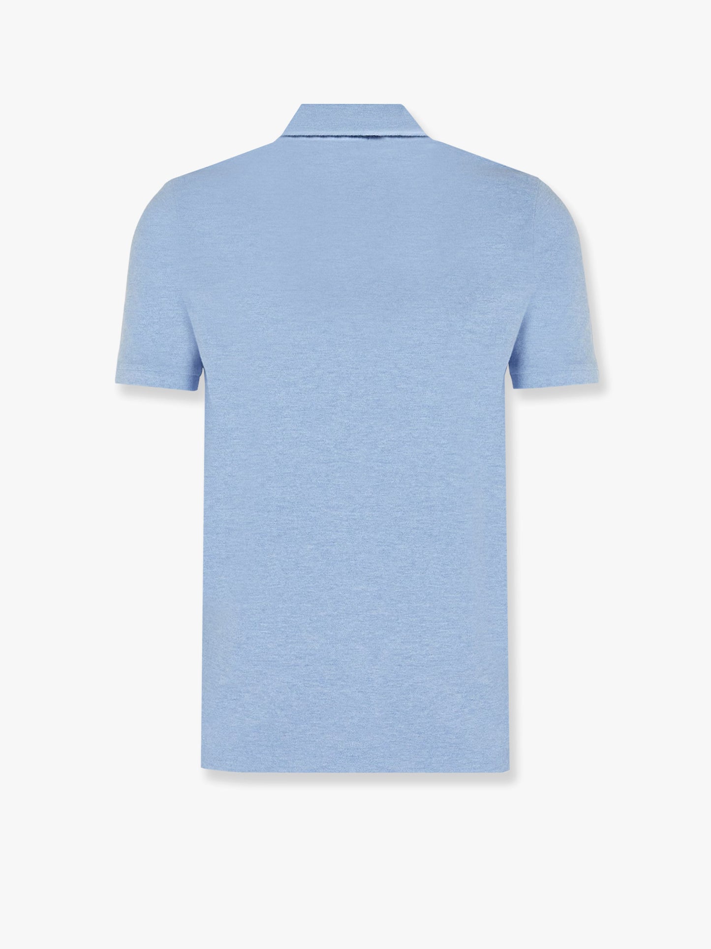 Cotton polo shirt with embroidered logo on the front