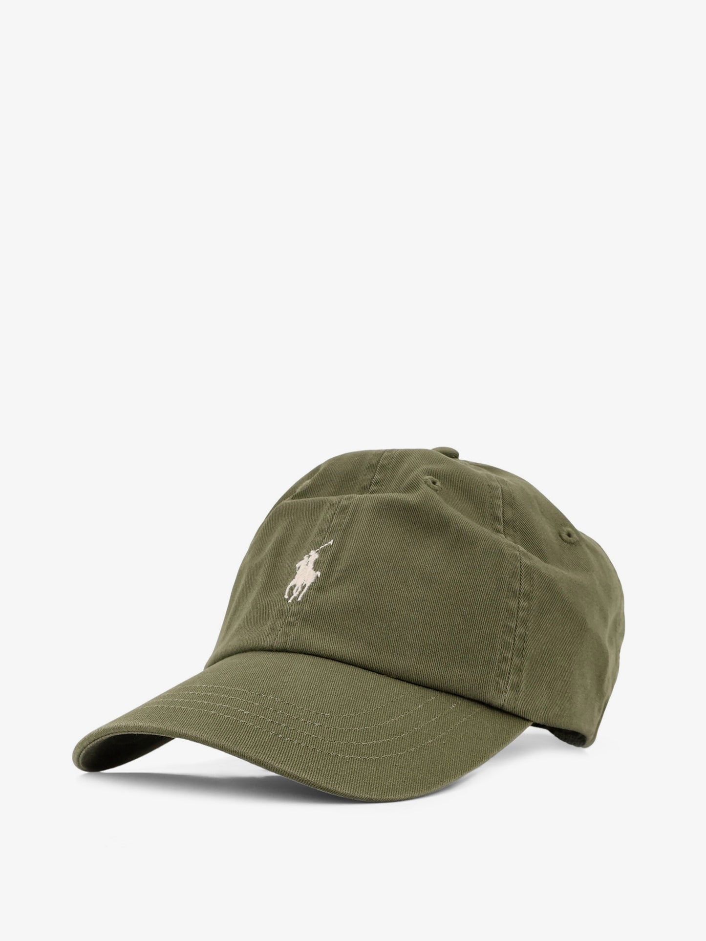 Cotton hat with embroidered logo on the front