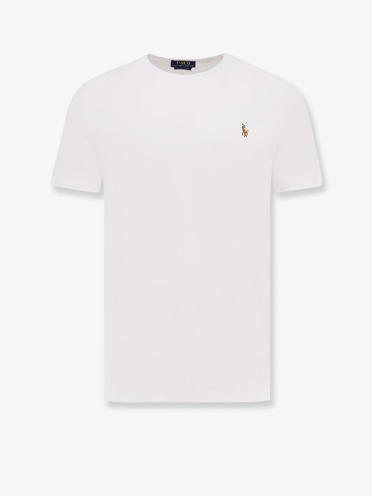 Cotton t-shirt with Logo embroidery