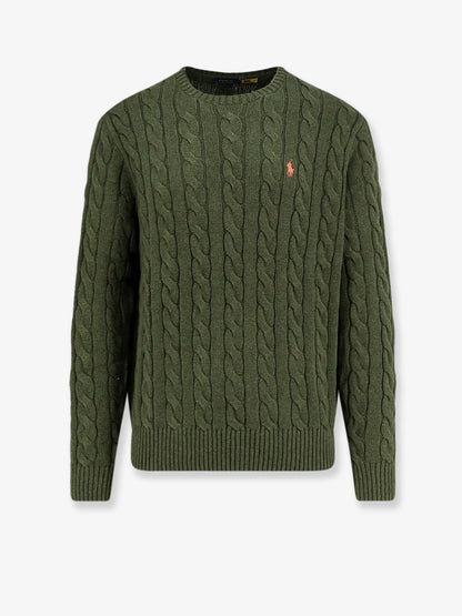 Cotton sweater with embroidered logo on the front thumbnail