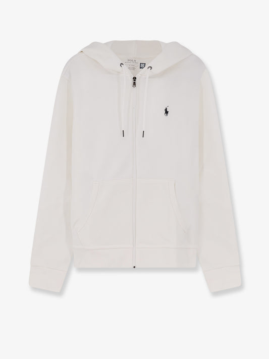 Cotton blend sweatshirt with iconic logo